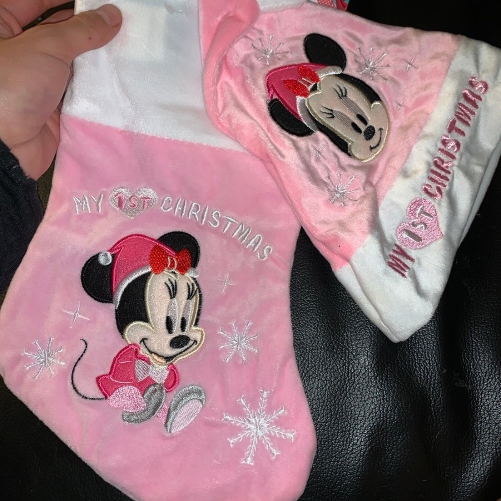 Mickey Minnie 1st Christmas Stocking
